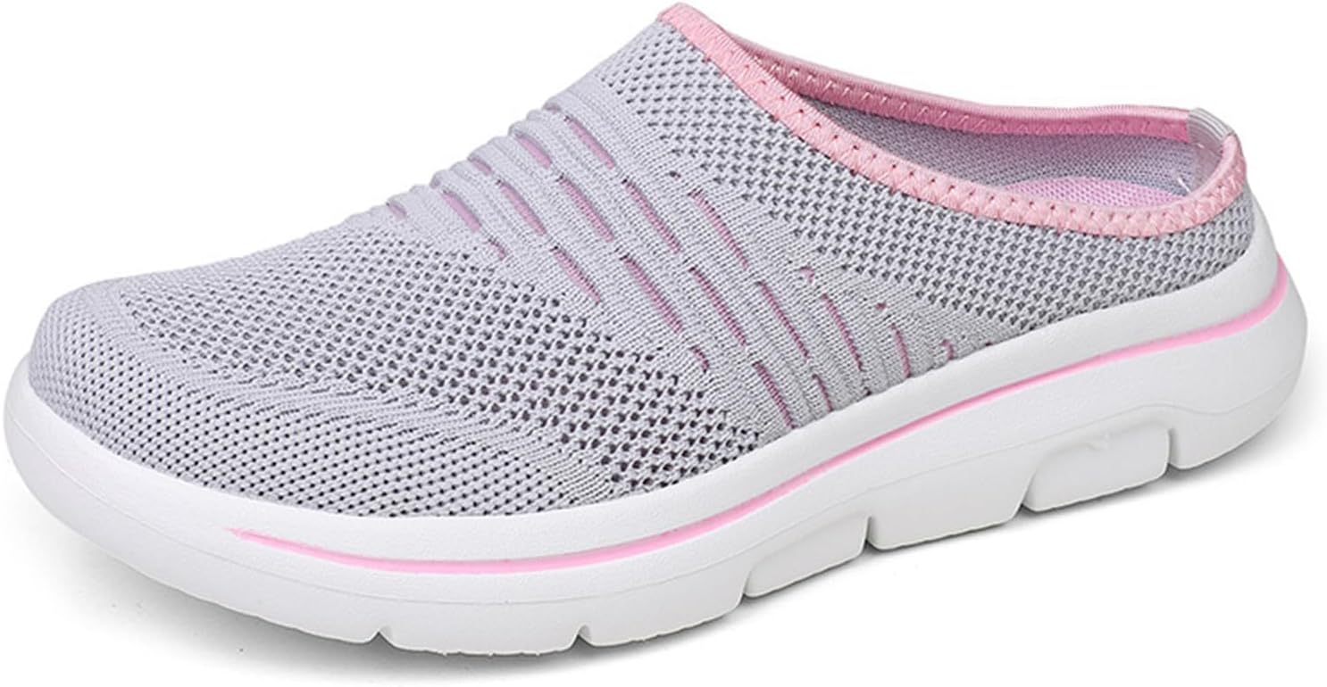 Clogs for Women Men Slip On Platform Walking Mules Backless Closed Toe Slides Lightweight Mesh Breathable Garden Clog Comfortable Indoor Outdoor House Slippers