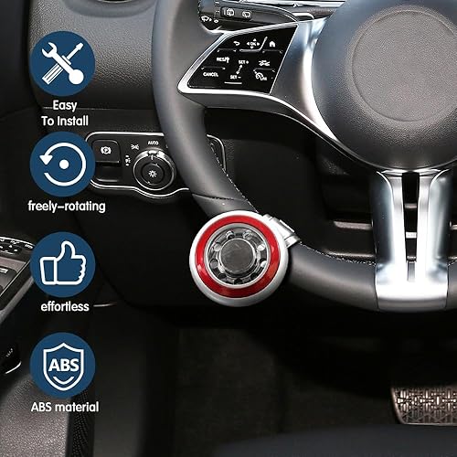 Miniatura 7 de Pomo giratorio para volante de automóvil, accesorios universales para automóvil, perilla giratoria de dirección adecuada para todos los automóviles,