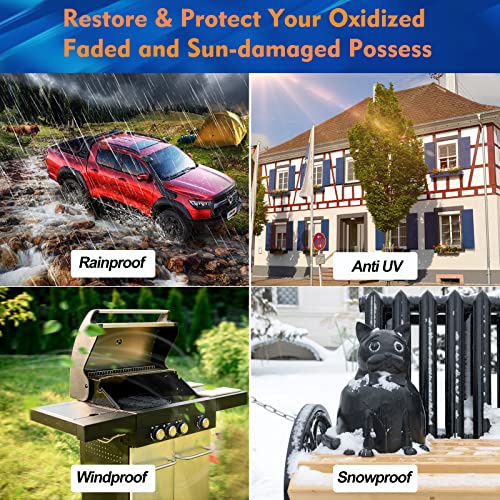 Renovadolt Plastic Outdoor Color Restorer For Cars 50Ml, Ceramic Coating Trim Restores Faded Sun-Damaged And Oxidized Possessions Plastic, Rubber, Vinyl, Metal Painted Surfaces #TOP3