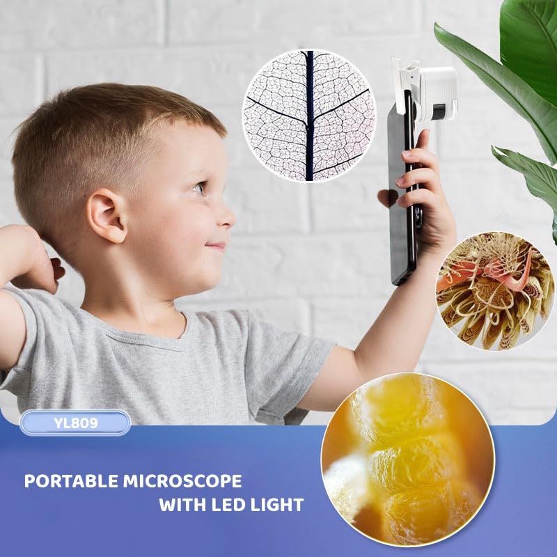 Image of Toy Mini Microscope Toy Handheld Microscope Portable for Students Adults Microscopes & Chemistry