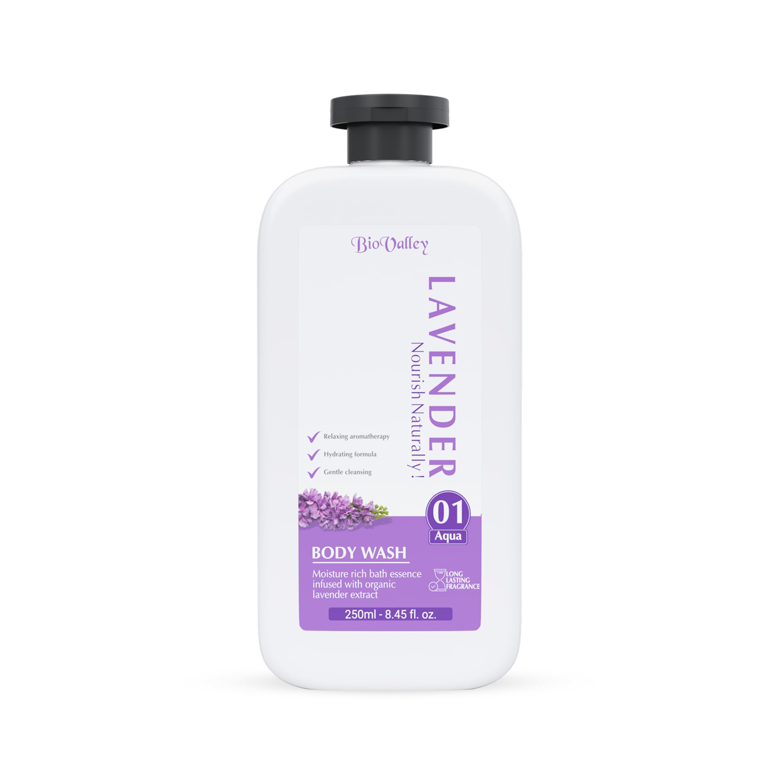 Deeply Nourishing Daily Shower Body Wash with Blissful Spa Experience Softer, Smoother Skin (Lavender)