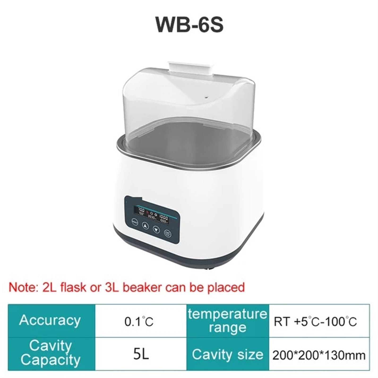Agitador magnético digital con baño de agua, agitador termostático de laboratorio calentado para mezclar líquidos y calentar eficientemente en aplicaciones de laboratorio