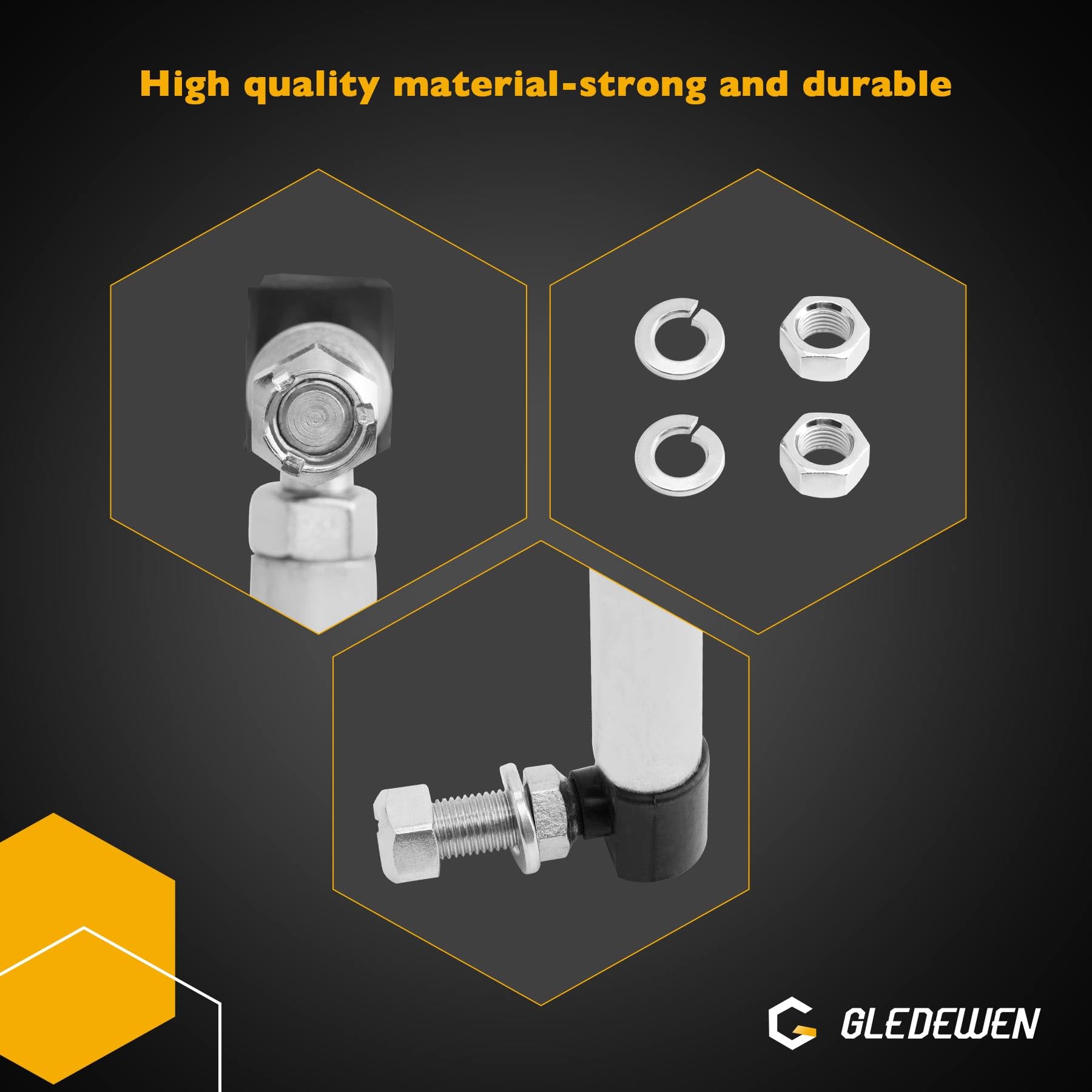 LSSOCH Liens De Frein De Direction Réglables Gauche Et Droite 583513301 583513401 Avec 2 Biellettes De Direction 583513501 Compatibles Avec Husq Jonsered Craftsman Ayp Poulan Pro