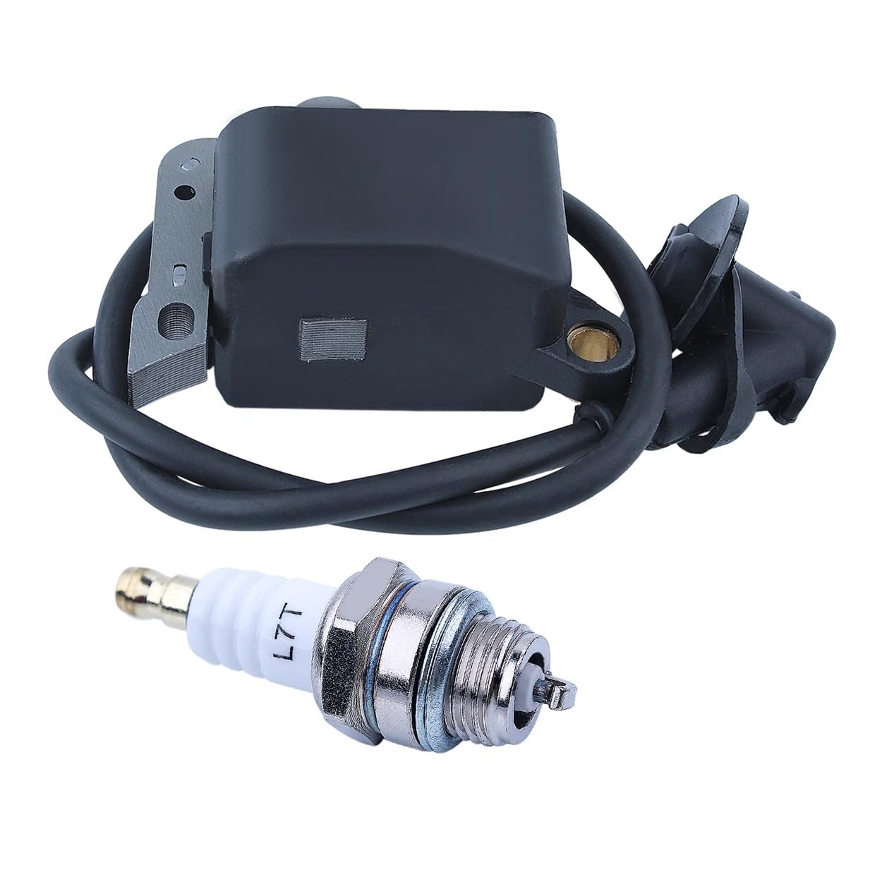 Bobina de Encendido con bujía L7T for Stihl TS400 TS460 Sierra de Corte 51 55 61 66 261 262 Reemplazo de recortadores