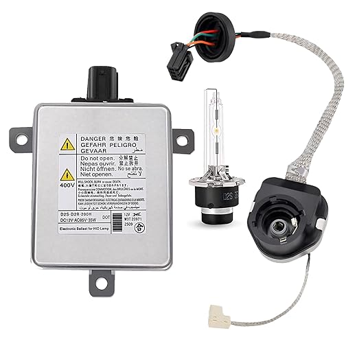 W3T19371 Xenon HID Headlight Ballast with Igniter & D2S Bulb Replacement for Acura TL TSX ILX ZDX RDX Honda Odyssey Mazda 3 5 CX-9 Mitsubishi Outlander Lancer - Replaces W3T15671 W3T16271