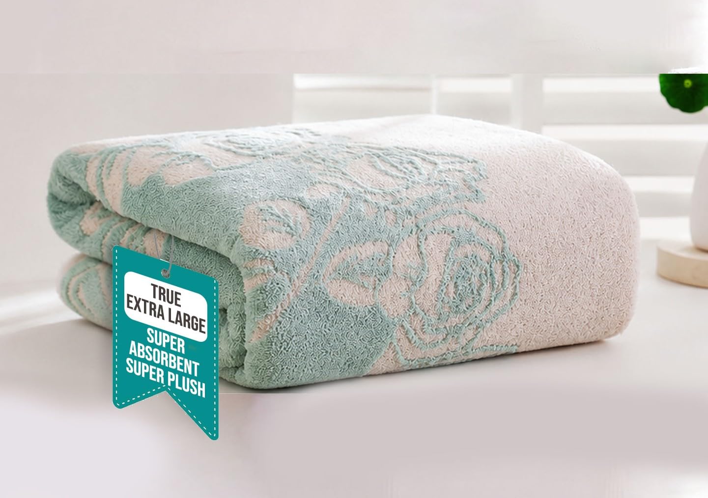MAXOSHINE Extra Large Bath Towels - Super Soft & Quick Dry -11