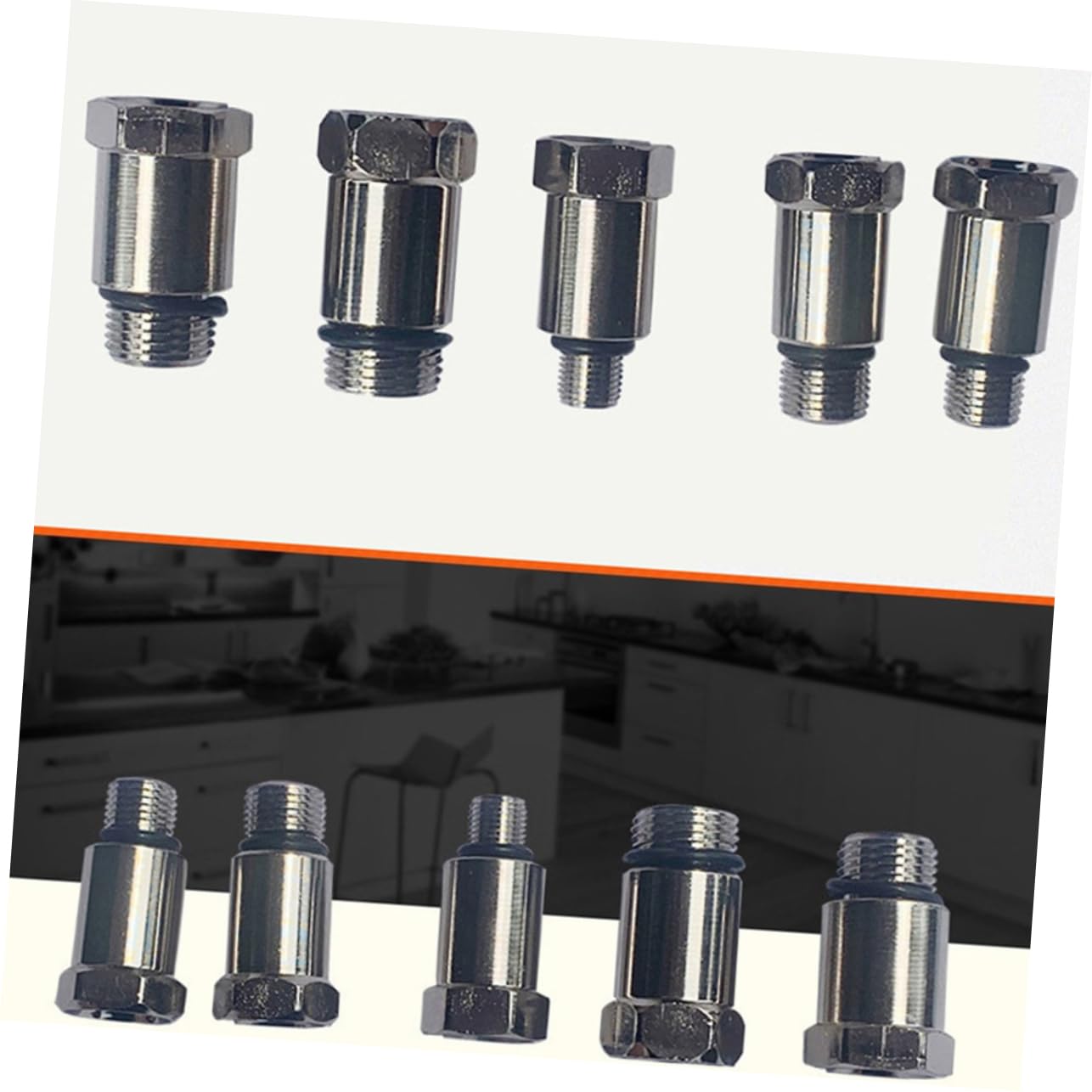 ULTECHNOVO Manómetro de Compresión para Cilindros de Motor de Gasolina, Diagnóstico Automotriz 0-300 Psi, Adaptadores Roscados y Cono de Goma
