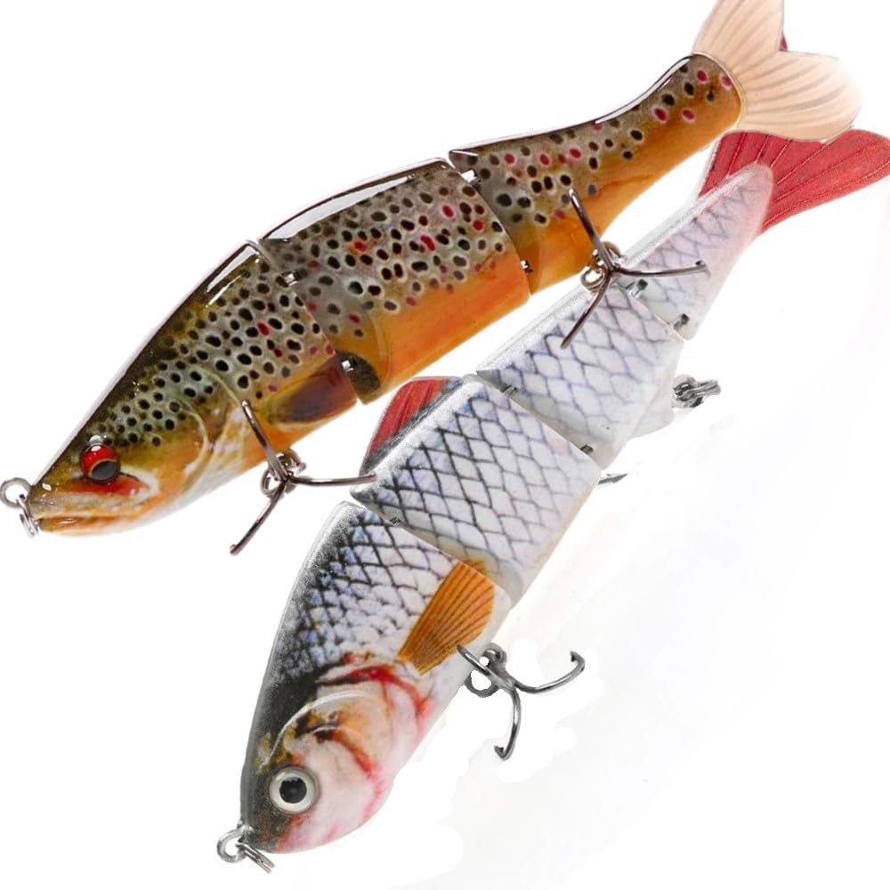 Leurres De Pêche Articulés 3PCS - 13,5cm/27g - Avec Lignes Et Boîte De Rangement