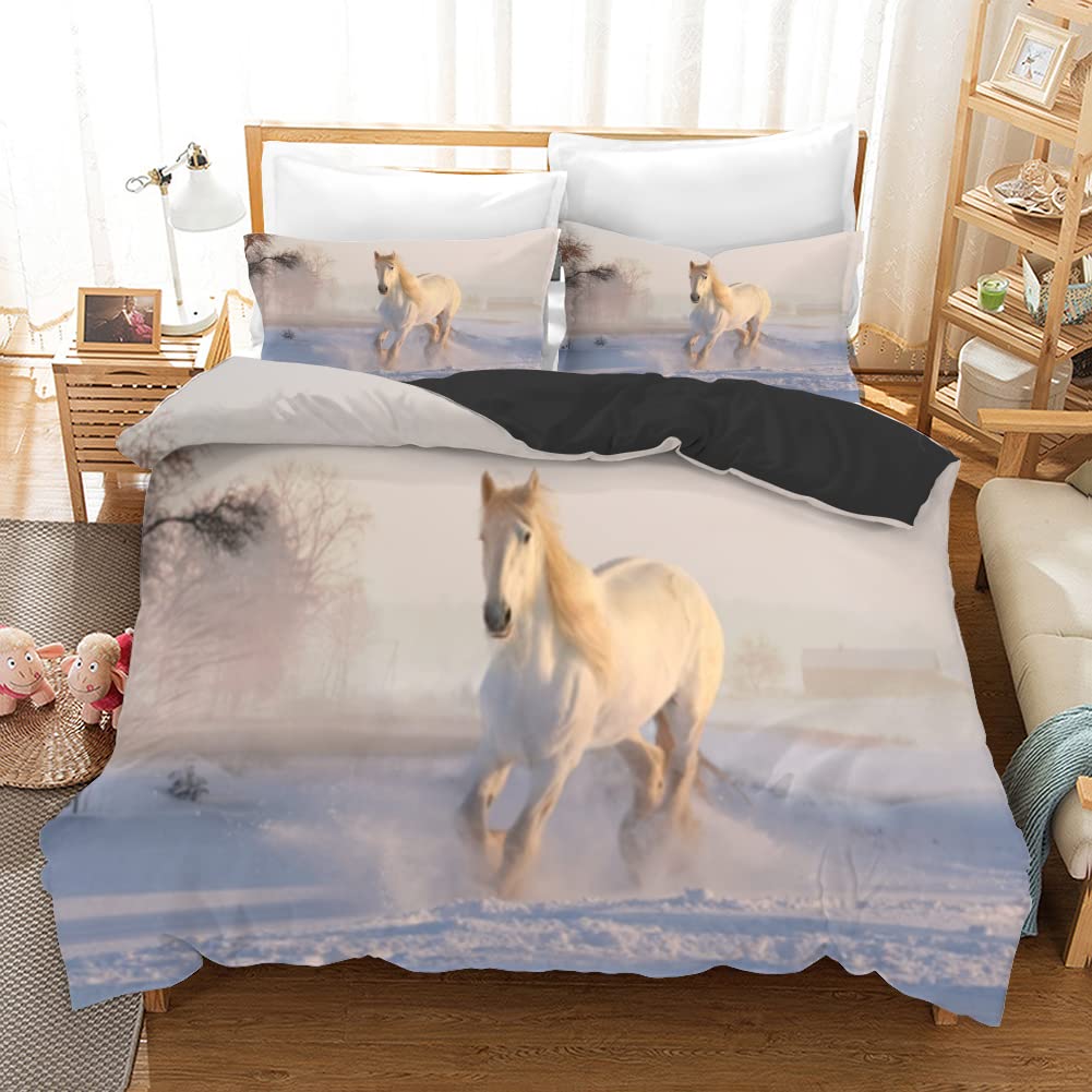 Housse de Couette 240 x 260 Cheval Blanc pour un cocon de douceur unique