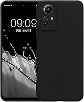 Vista 5 de kwmobile Funda compatible con Xiaomi Redmi Note 12S - Funda protectora delgada de TPU para teléfono - Acabado mate suave - Negro mate