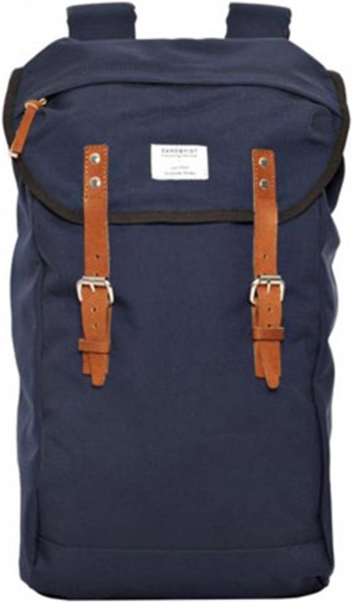 Sandqvist Hans Backpack Navy Blue Canvas
