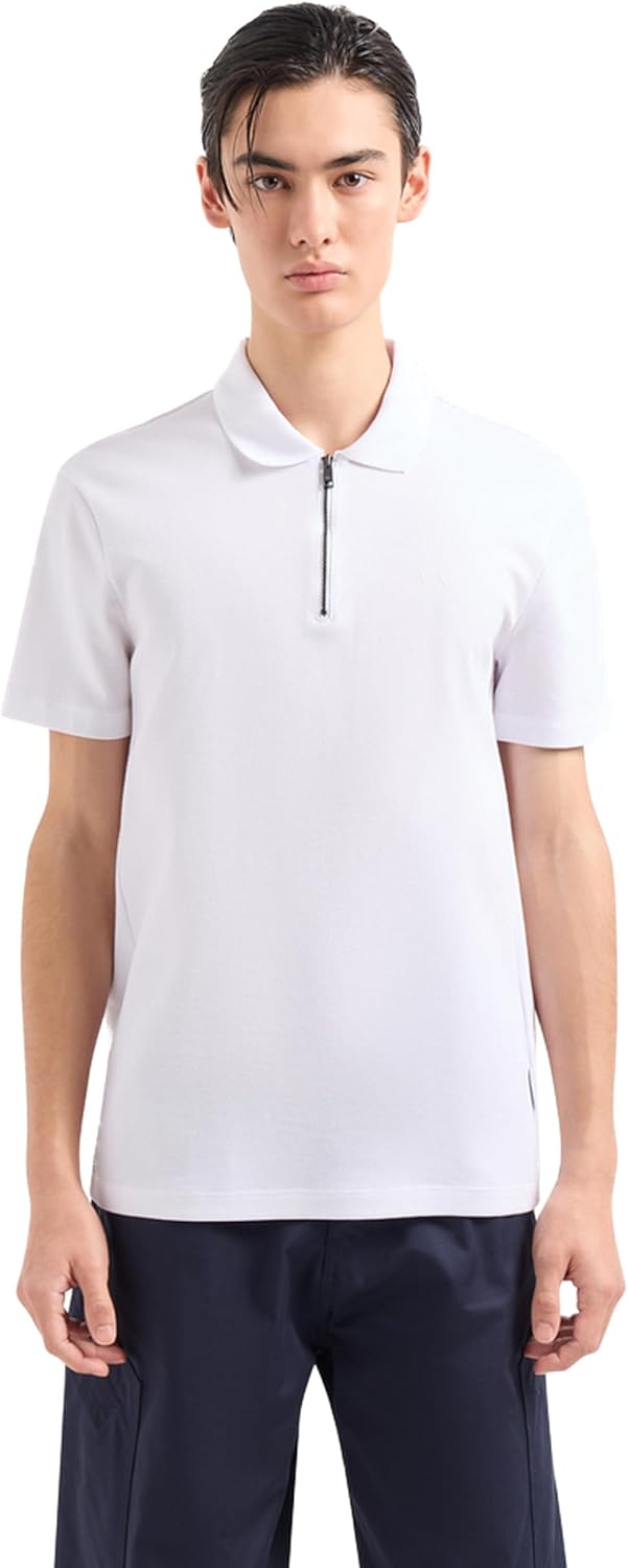 Armani Exchange Men's Regular Fit Zipper Polo