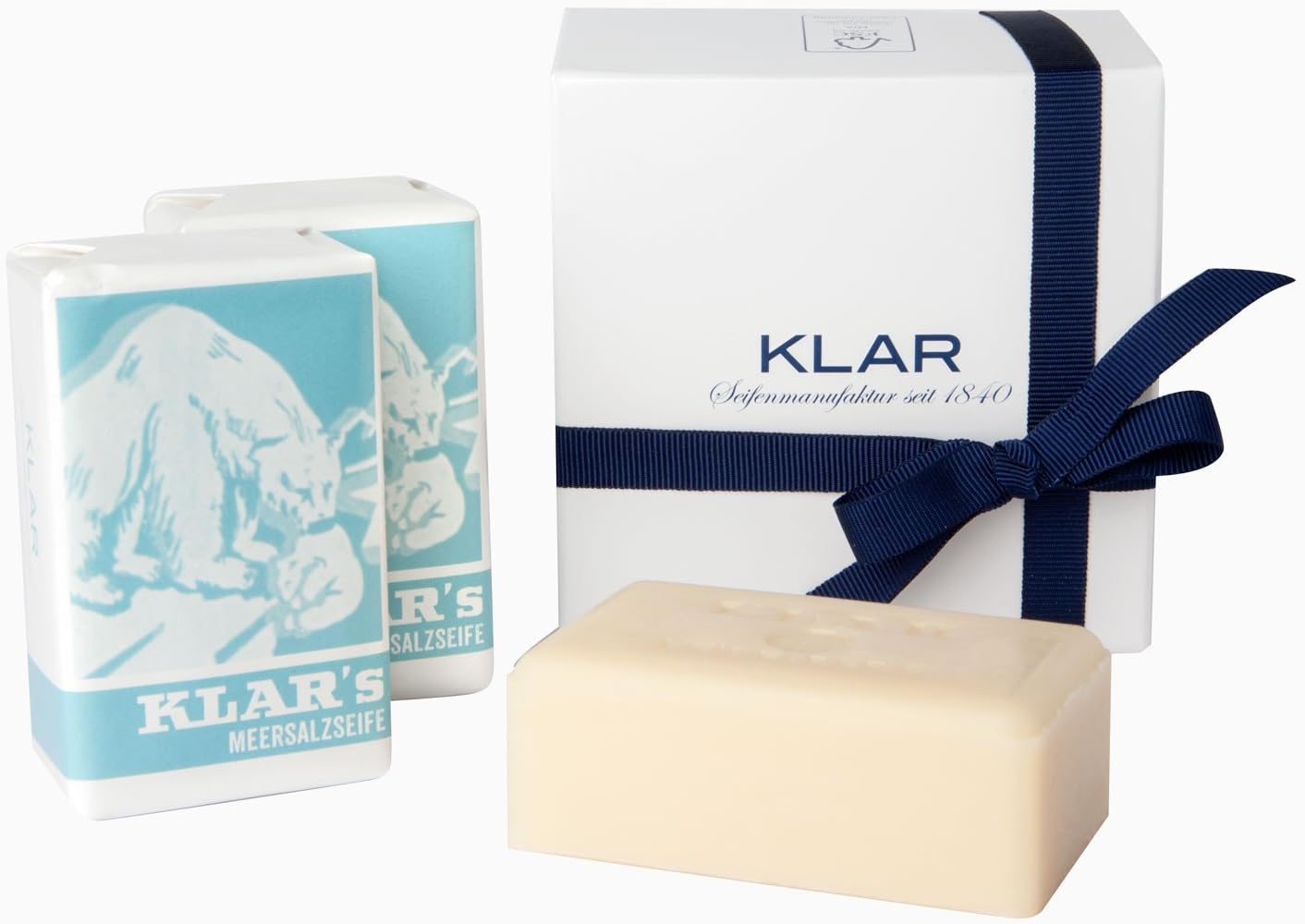 Klar's Meersalzseife, Soap with sea salt, 100 g