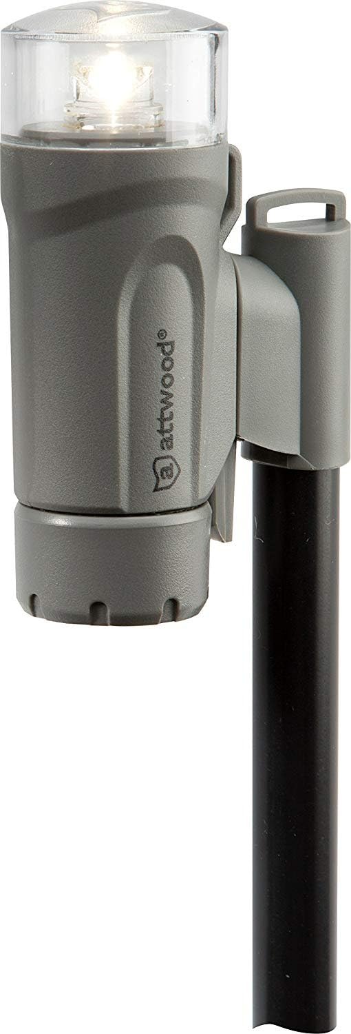 attwood 14196-7 Water-Resistant All-Craft Portable Navigation Light Kit, Marine Gray Finish