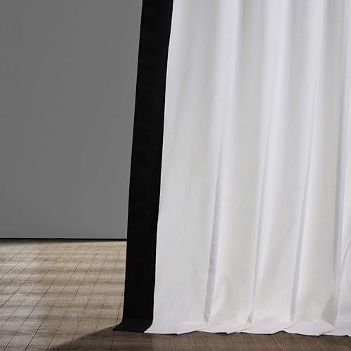 Miniatura 6 de HPD Half Price Drapes Panamá - Cortinas de algodón para sala de estar, dormitorio, 50 x 108, PRCT-VC1716-108 (1 panel), palomitas de maíz frescas y