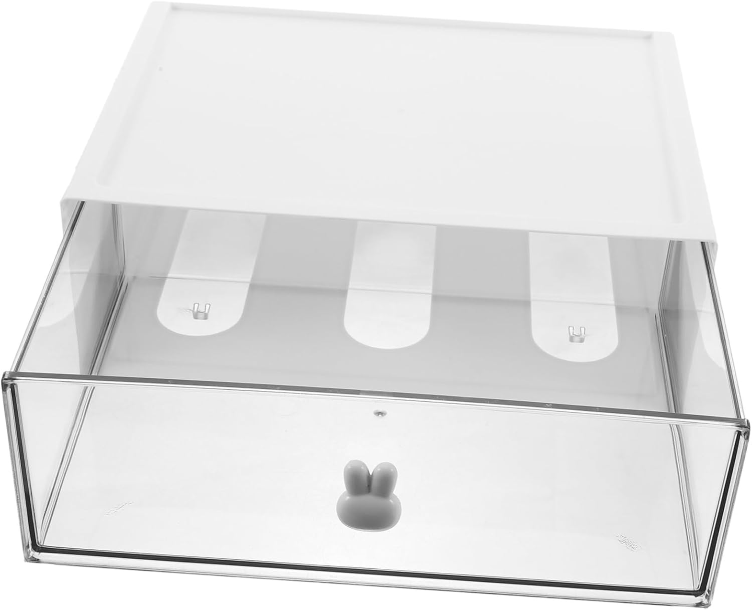 Space-saving Desktop Drawer Box Multifunctional Jewelry Makeup Case Plastic for Home Office