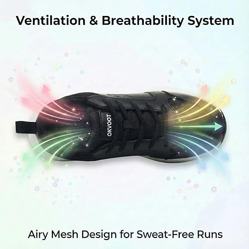 Miniatura 3 de Zapatos de correr para mujer para caminar de cuero cómodos, absorbentes de golpes, transpirables, ligeros, antideslizantes, atléticos, de moda, para