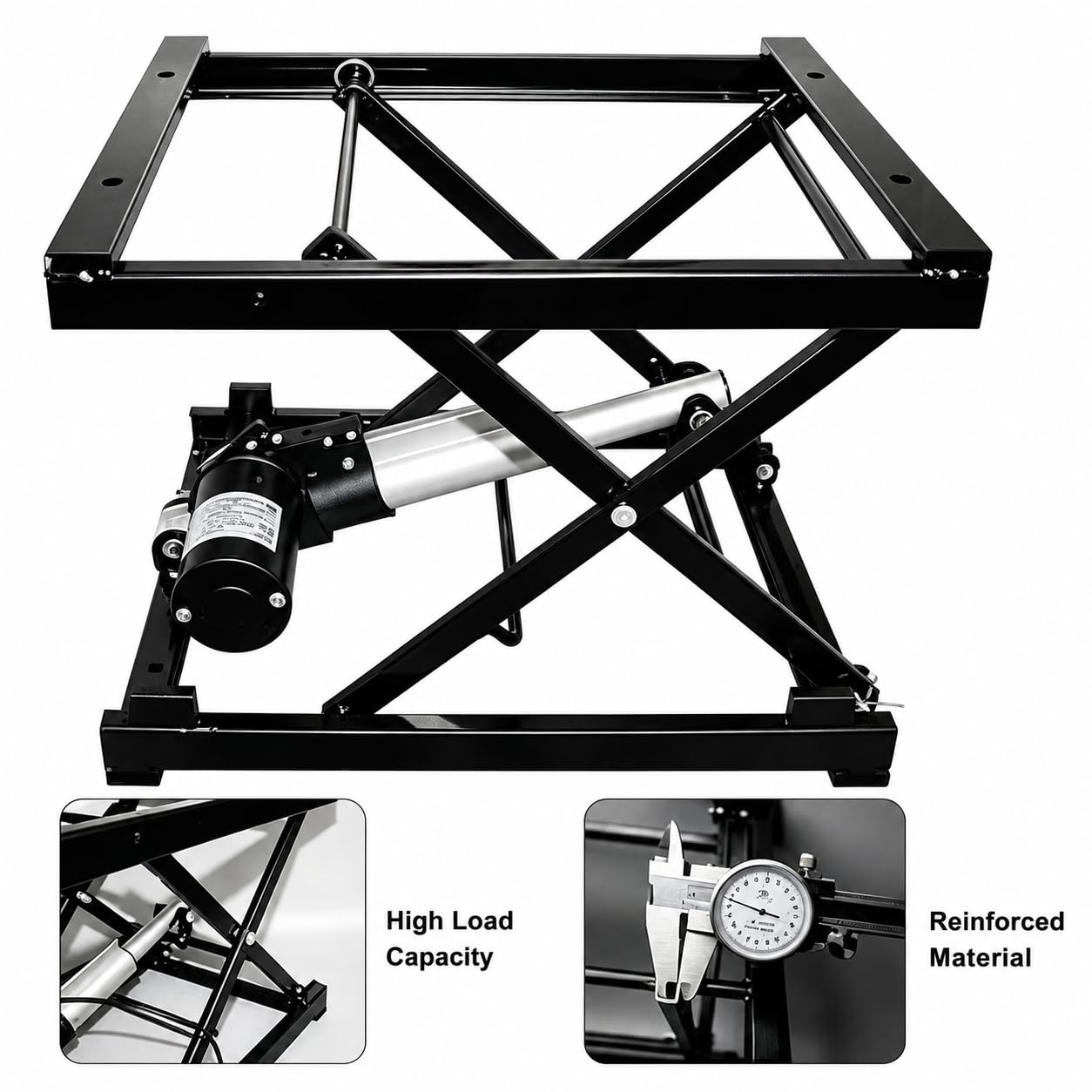 Tavolo elevatore elettrico, piattaforma regolabile in altezza con telecomando, capacità 100 kg, circa 22 secondi, per magazzini e fabbriche