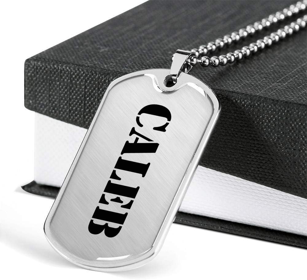 Caleb - Luxury Dog Tag Necklace Personalized Name Gifts