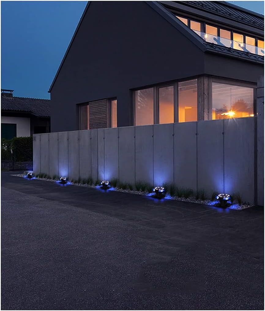 4pcs IP65 Garden Solar Underground Light 12 Led Villa Front Lawn Decorative Solar Lamp for Pathway Lawn Lights image 4