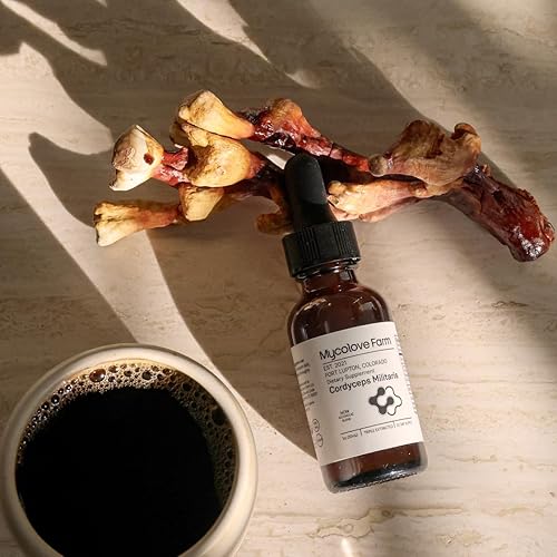 Miniatura 3 de Mycolove Farm Tintura orgánica de hongos Cordyceps Militaris y ginseng siberiano, impulso de energía natural, certificado USDA