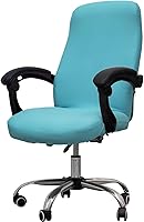 Vista 35 de Melaluxe Funda para silla de oficina - Funda elástica universal para silla de escritorio, fundas para silla de computadora (tamaño: M) - Gris oscuro