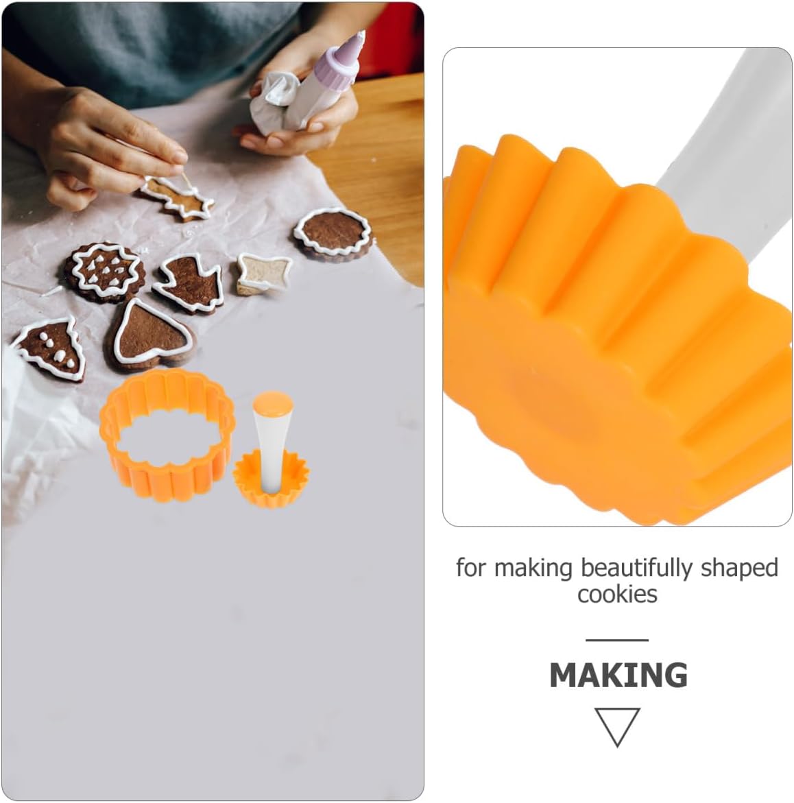 SHOWERORO Lace Mold Cake Cup Press Mold with Tart Tamper 3.93 Inch Nonstick Egg Tart Bakeware for Cupcake Muffin Cups Cake Tartlets Baking Tool Home Kitchen Dessert Making