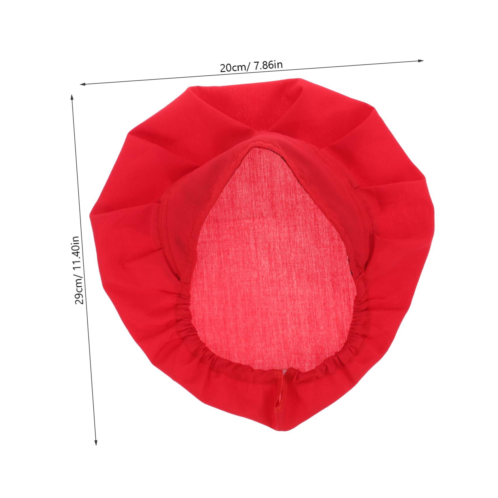 GALPADA Unisex Chef Hat Cotton Chef Work Hat for Kitchen Catering Breathable Lightweight for Men Women for Restaurants Sushi Shops Catering Services Red