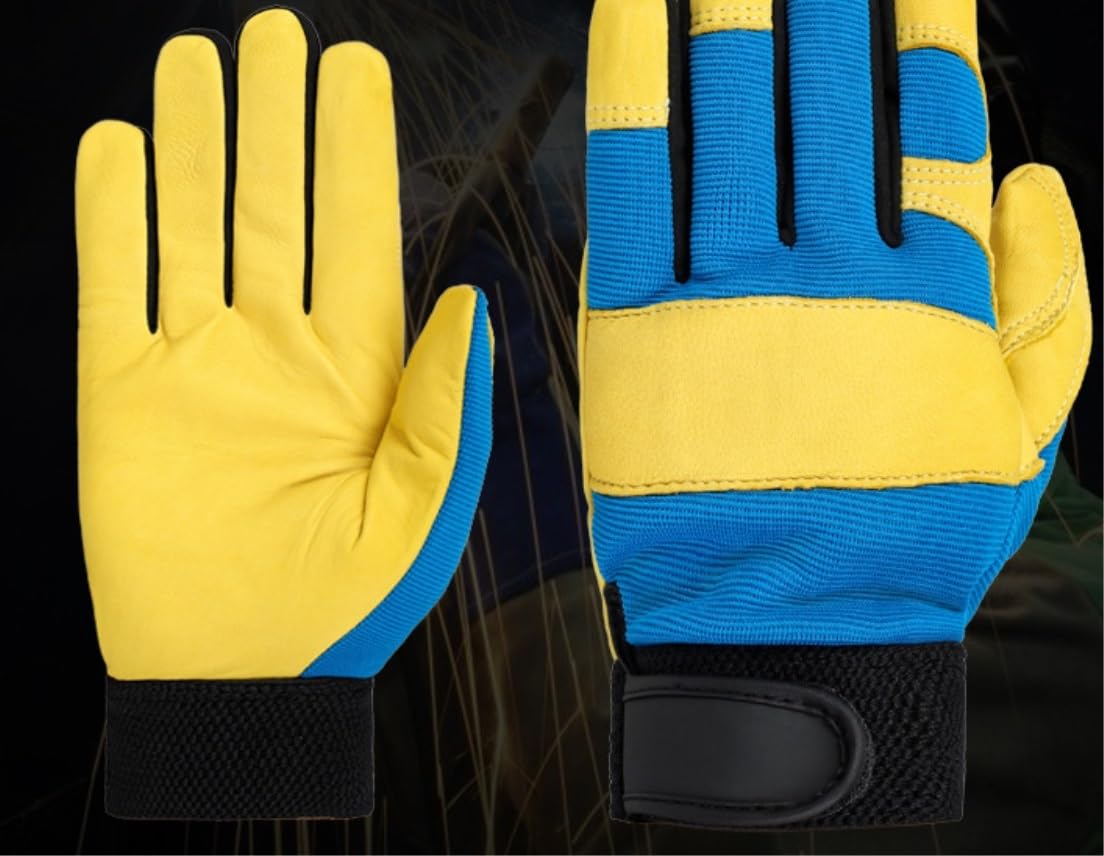 Guantes de Bici Guantes de Ciclismo Deporte Al Aire Libre Piel De Ciervo Cuero Motocross Moto Biker Racing Car A Prueba De Viento Deporte Guantes Guantes de Bicicleta