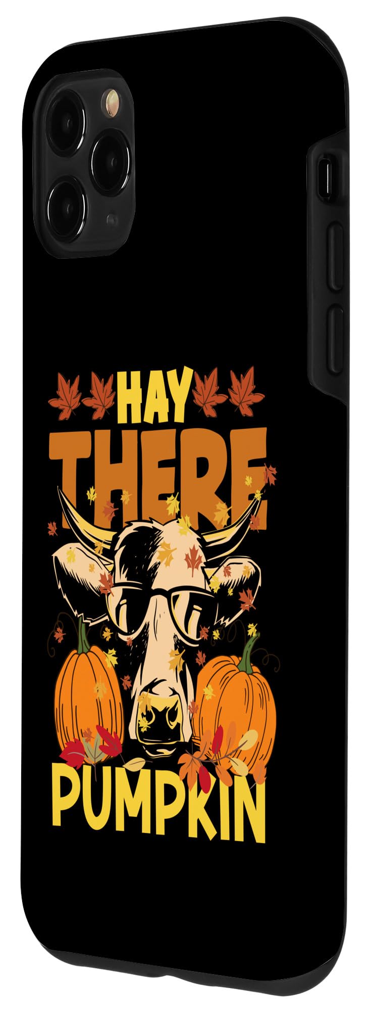 iPhone 11 Pro Max Hay There Pumkin Highland Cow Fall Autumn Thanksgiving Case - Image 2