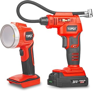 20V Cordless Combo Kit Tyre Inflator & LED Torch Lightweight