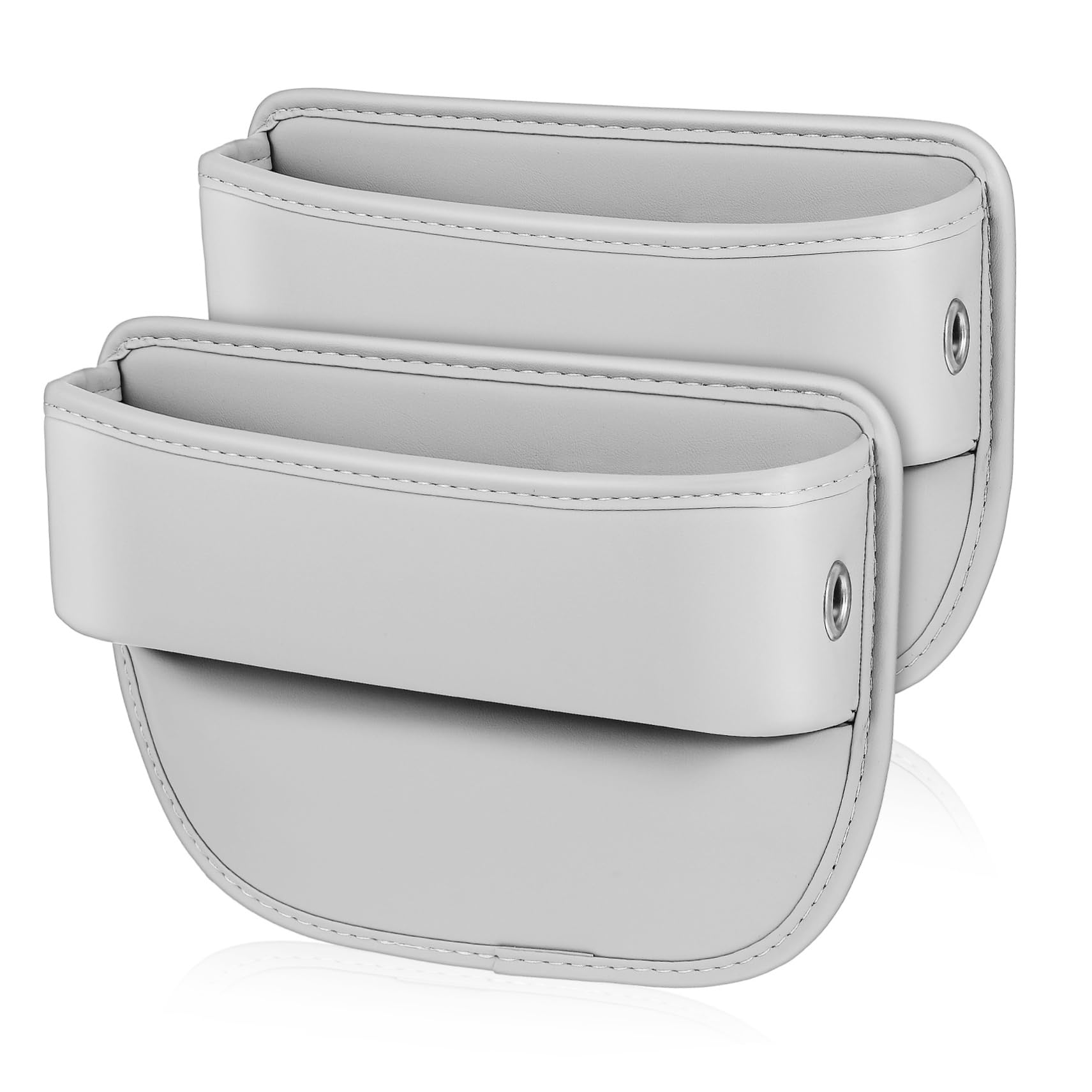 SOLUSTRE Caja de Almacenamiento Cuero 2 Piezas, para Asiento de Coche
