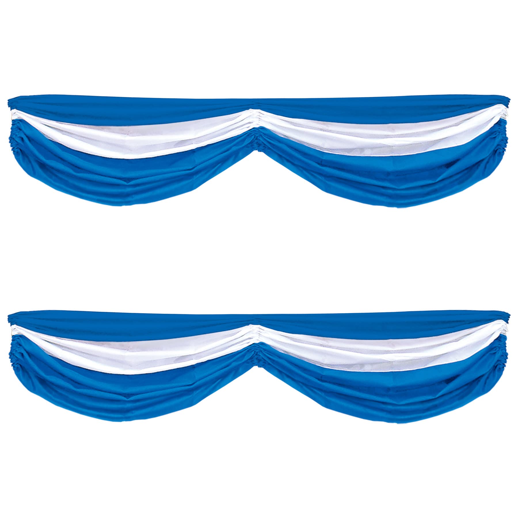 Beistle S50948BWAZ2 Wimpelkette aus Stoff, blau/weiß