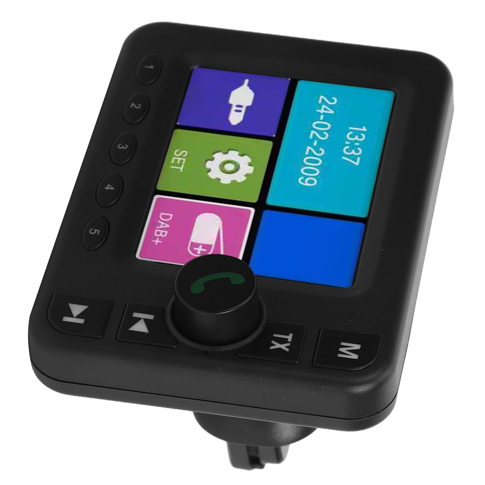 Denash Adaptateur Radio Numérique Dab dans la Voiture, Transmetteur FM Bluetooth 5.0 avec écran TFT 2,8 Pouces pour Un Son Cristallin et des Mises à Jour en Temps Réel