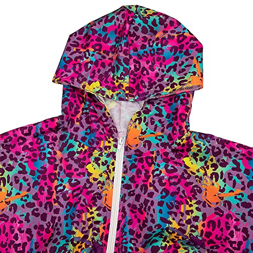 Eosiedur Women's One Piece Tracksuit Outfits Windbreaker Jacket Camouflage Crop Top Pants Jumpsuit Set Leopard Print M #TOP1