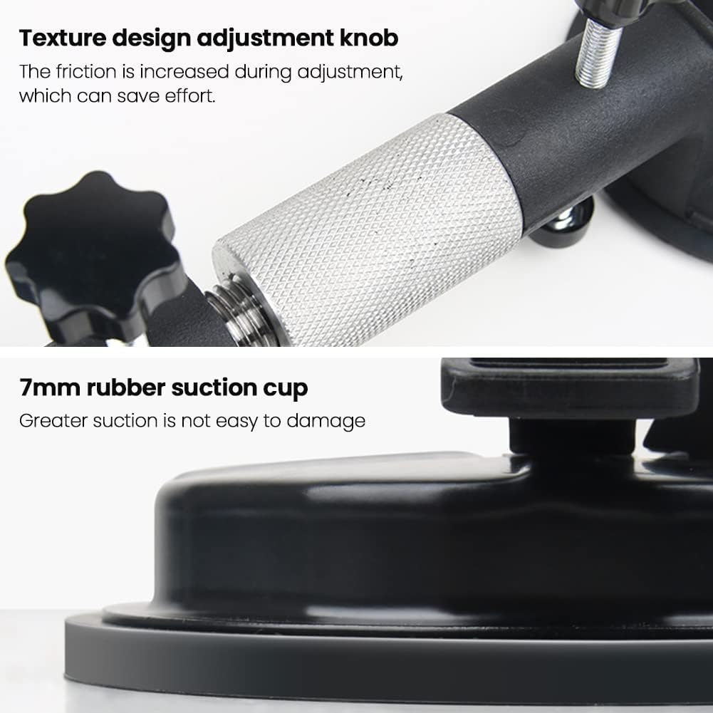 Suction Cup Clamps With Dual Vacuum Suction Cups, 123mm Granite Tools Seam Setter, Adjustable Countertop Installation Tool For Marble Granite Tile Flooring