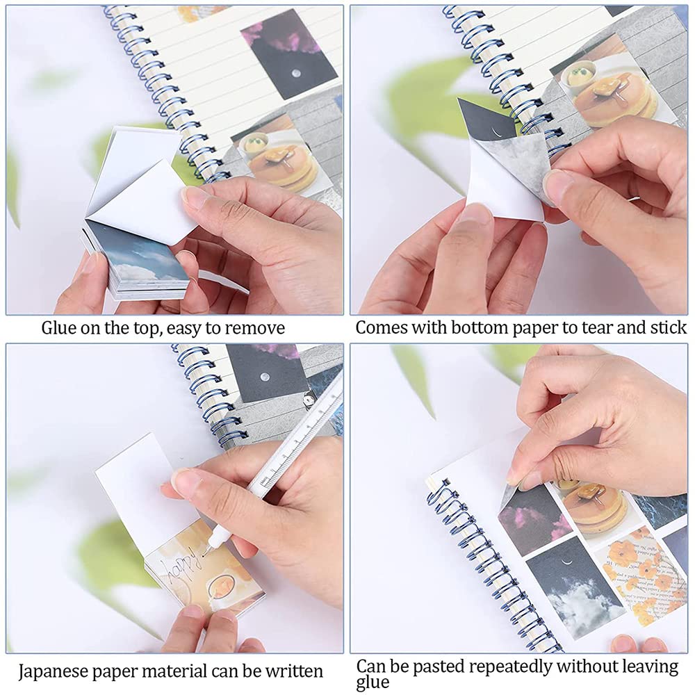 Adesivi Washi Set 300 Fogli Adesivi per Scrapbooking Fogli di