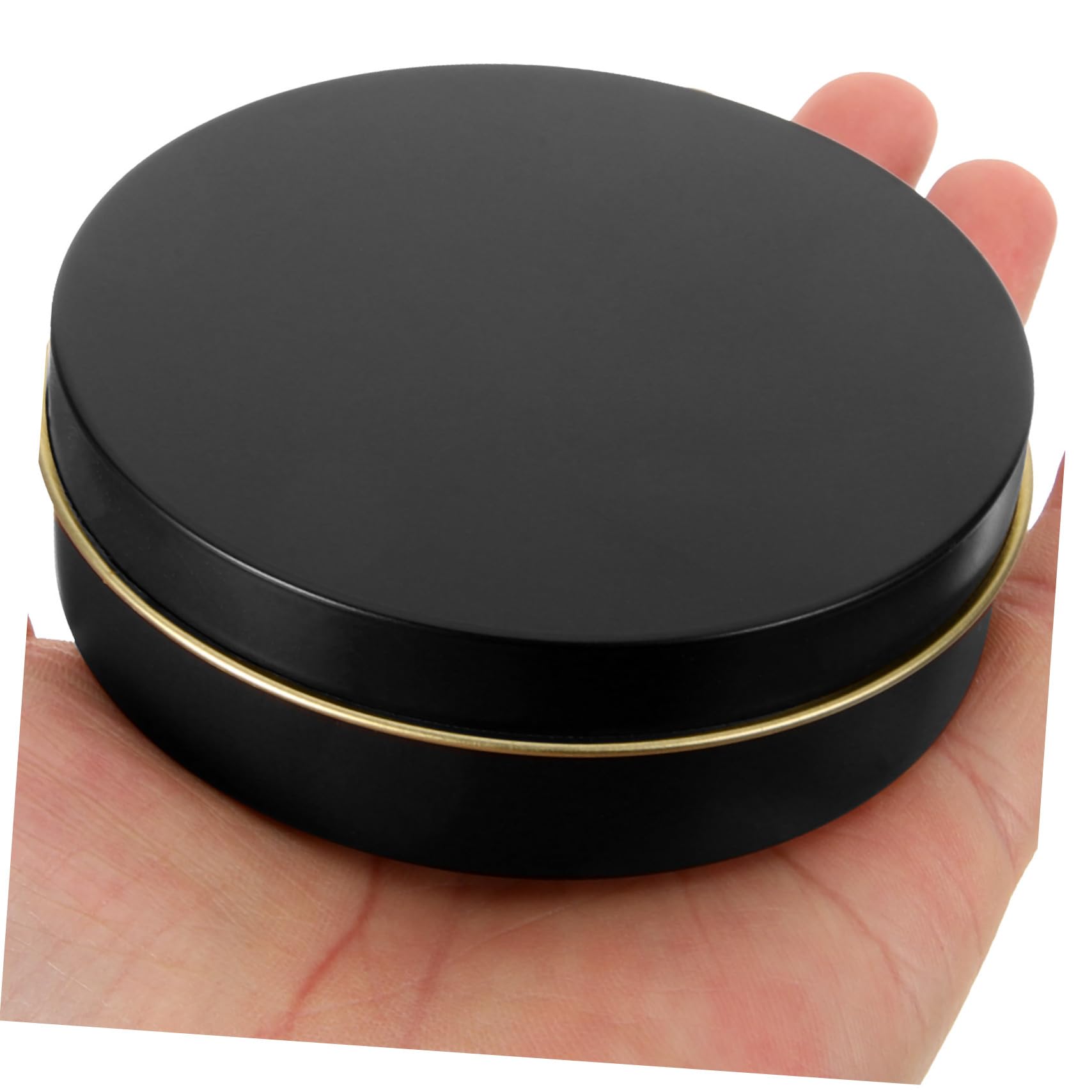 Angoily 6Pcs Boxes Convenient Travel Candle Storage Boxes Tinplate Candle Jars for Creams Soaps and Cosmetics Makeup Containers