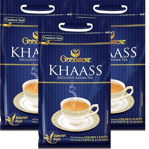 Image of Goodricke Khaass Assam Tea - 1 Kg (Pack of 3) | 100% Assam Chai with Golden Leaves | Premium Tea | Assam CTC Tea | Chai Patti