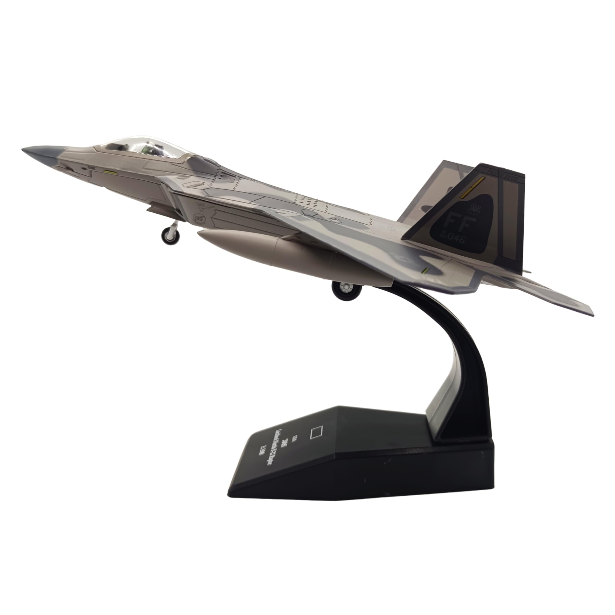 1:100 Scale Die-Cast Airplanes F-22 Fighter Jet Model Bomber Fighter Attack Plane Military Model Plane Collection Plane for Gifts