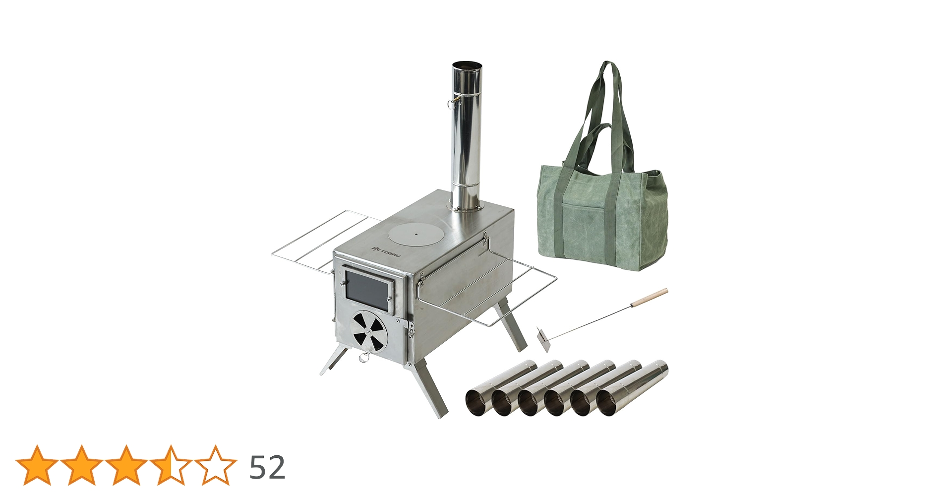 Amazon.co.jp: [在庫処分][収納バッグ付き] TOBAU キャンプストーブ 薪