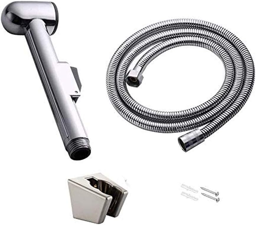 Handheld Bidet Toilet Sprayer with 47inch Anti-leaking Stainless Steel Hose Cloth Diaper Sprayer Clean Washer for Personal Hygiene Feminine Use pets Shower