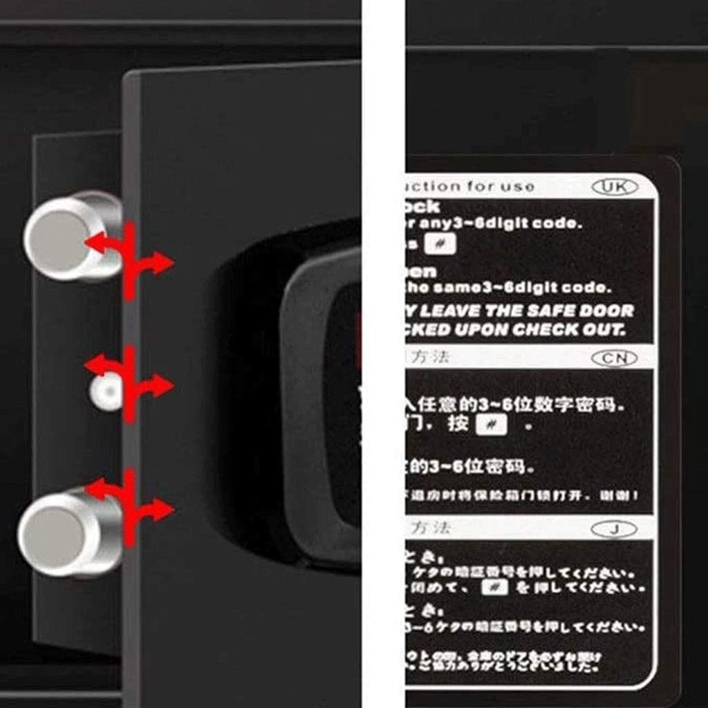 Electronic Digital Safe Deposit Box, Solid Steel Structure Hidden in the Bolt Lock, Wall Anchor Design for Home Office Hotel Business Jewelry Cash strongbox