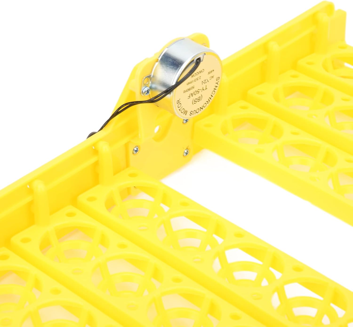 Automatic Egg Turner, ABS Incubator Accessory with 48 Egg Capacity and 45 Degree Tilt, Hanging Tray System for Poultry Hatching