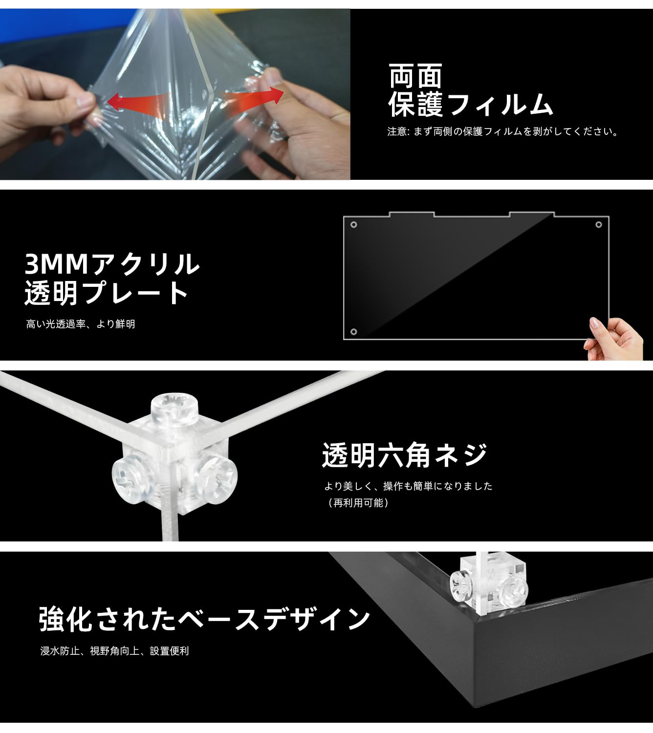 Amazon.co.jp: Sungvool アクリルディスプレイケース ファンタジー