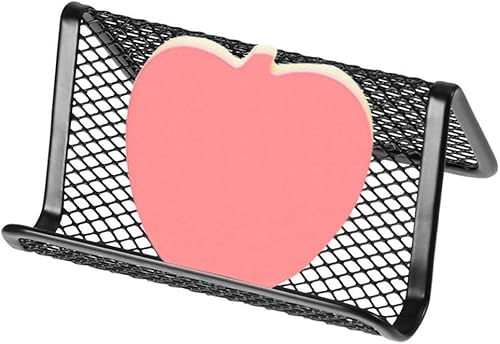 Miniatura 5 de SourceTon Soporte para tarjetas de visita de malla metálica, soporte para tarjetas de presentación de oficina, organizador de 50 tarjetas, 6 paquetes