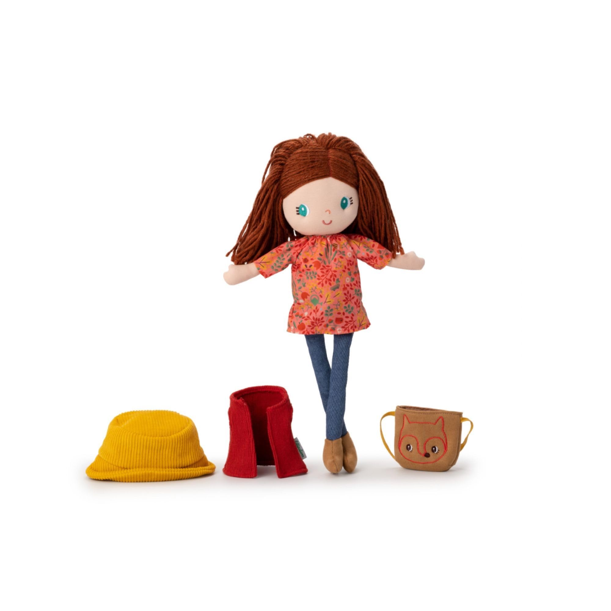 LILLIPUTIENS, Léa Fabric Doll, The Nature and Cuddly Doll, Soft and Eco-Friendly Friend for Children from 2 Years - Image 4