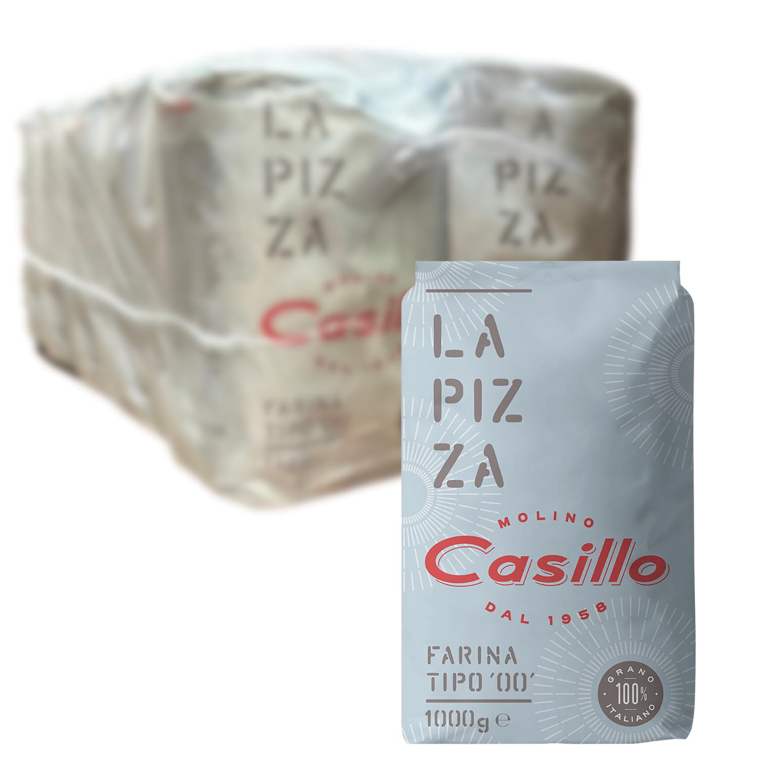 CASILLO MOLINO - La Pizza Harina Tipo 00 100% trigo italiano - 10 x 1 kg