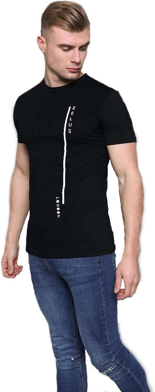 Zelus London Muscle Fit Men Short Sleeve Round Neck T Shirts