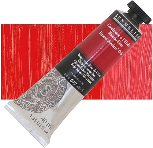 Miniatura 10 de Sennelier Pintura al óleo color de artistas, 1.35 onzas líquidas (paquete de 1), tono naranja amarillo cadmio S4